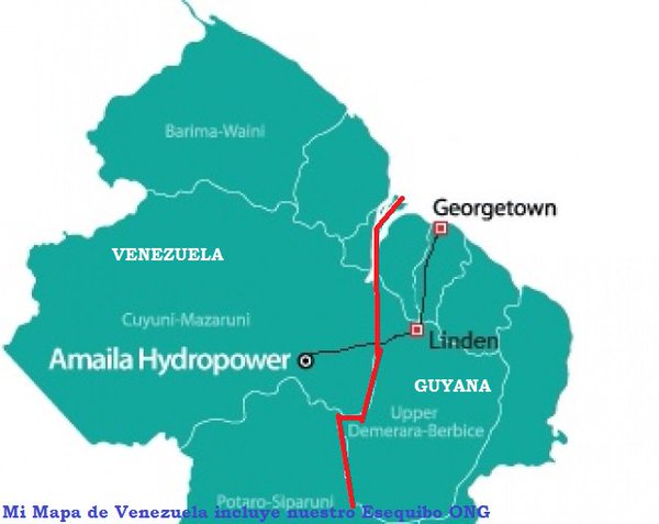 AntroCanal's tweet photo. #Atención Rialma de Brasil; la Corporación Internacional de Agua y Electricidad de China; CH4 Guyana Inc.; y OECGE WORLAY, (Guyana, Brasil y Estados Unidos) presentaron propuestas para el proyecto hidroeléctrico Amaila Falls de 165 megavatios (MW) EN EL ESTADO ESEQUIBO y cuyo inicio está previsto para 2027. #MiMapa 

Incluye la construcción de una carretera desde Linden (Guyana) hasta Mabura (Esequibo) #30Dic
