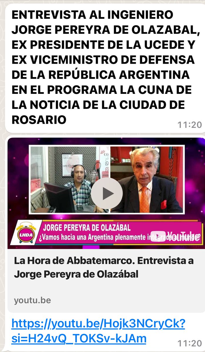 Jorge Pereyra de Olazabal (@jorgepereyrade2) on Twitter photo 