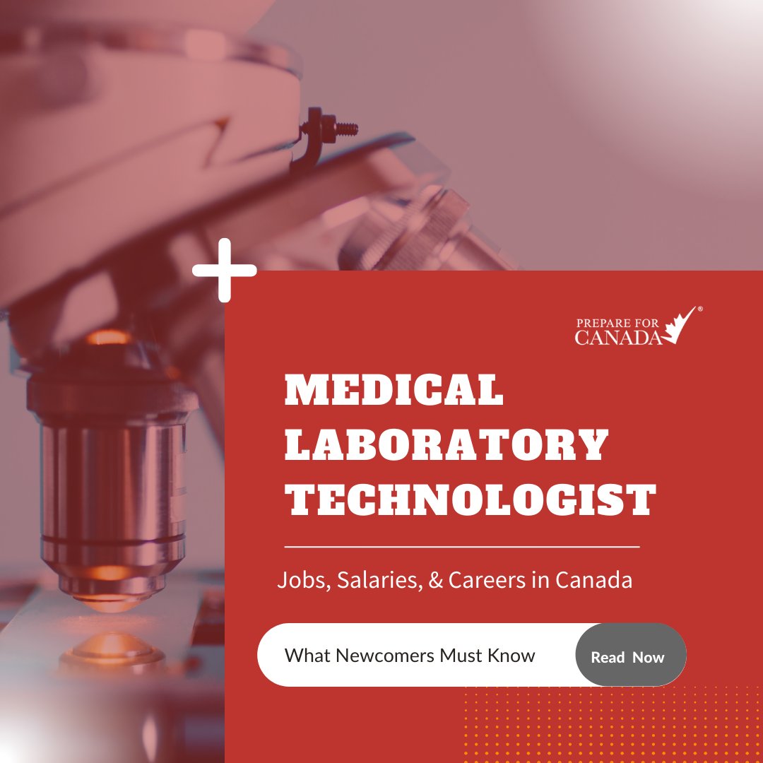 Prepare4Canada's tweet image. Learn more about being a Medical Laboratory Technologist in Canada. We’ve outlined information about medical laboratory technologist job requirements, career options, salaries, and more!
bit.ly/3v0uVEv

#MedLabTech #NewcomersInCanada #HealthcarePathways