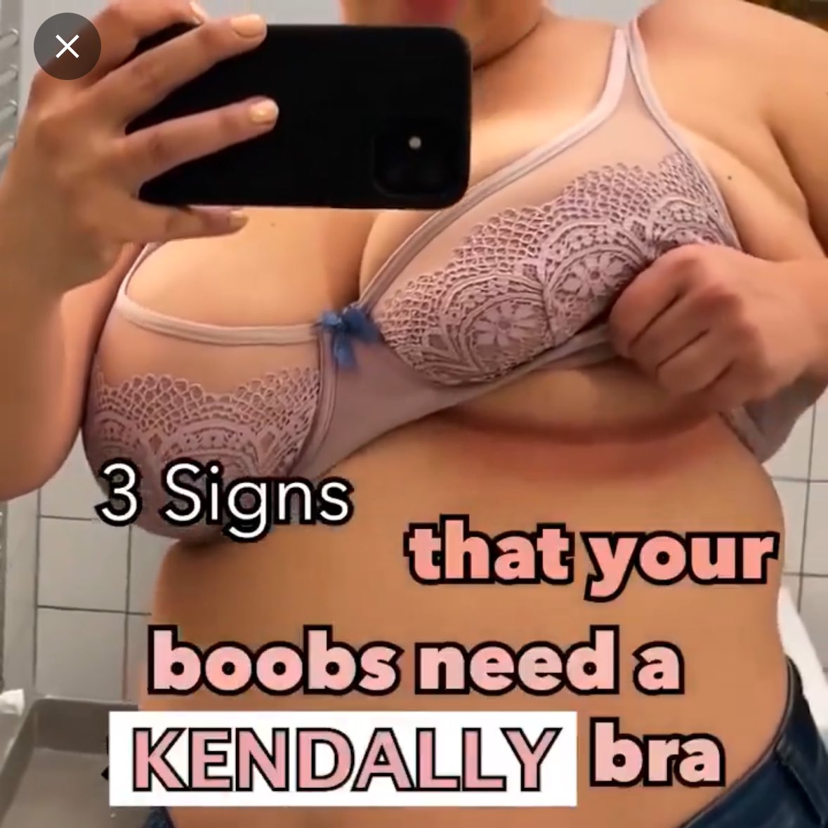 Kendall Brown on X: I was so distracted by the fact that they're doing  PERSONALIZED ad videos now that I didn't even notice they were advertising  bras for ELDERLY WOMEN to my