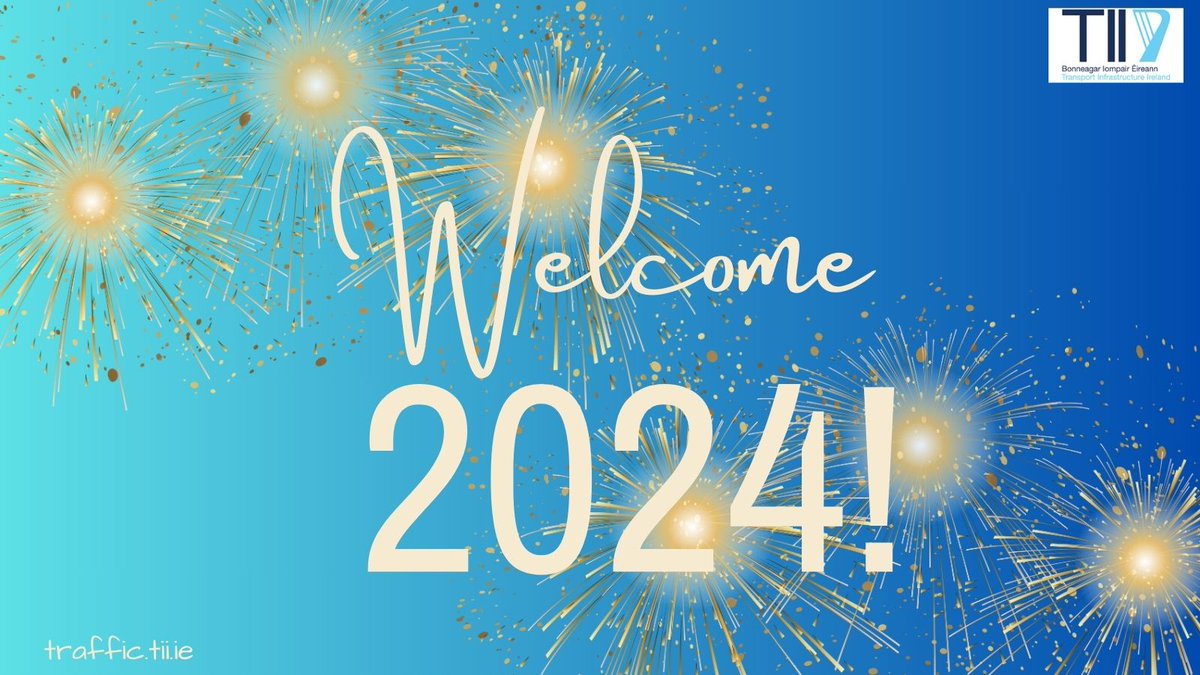 🎉 Happy 2024 from all of us at MOCC!

Cheers to a prosperous 2024!

May this year bring happiness and safe travels your way.

Let's make road safety a priority and ensure every drive counts!

Drive with Care!🍀
#TII #TIITraffic #Slowdown 
<a href="/GardaTraffic/">An Garda Síochána</a> <a href="/RSAIreland/">RSA Ireland</a> <a href="/govdotie/">eGovernment Ireland</a>