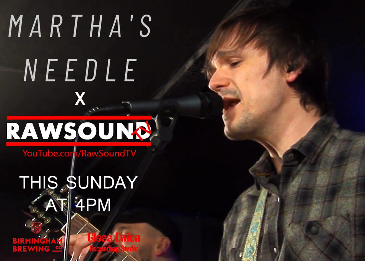 RawSoundTV's tweet photo. Martha’s Needle X RawSound TV

Catch @marthas_needle performing live on RawSound TV tomorrow at 4pm - Also featuring live studio performances from @SigPilots, #Charm &amp; #Blndeye 
❤️🖤DON'T MISS IT!🖤❤️
https://t.co/n0fzhlZic6 https://t.co/I7A7qNpCbf
