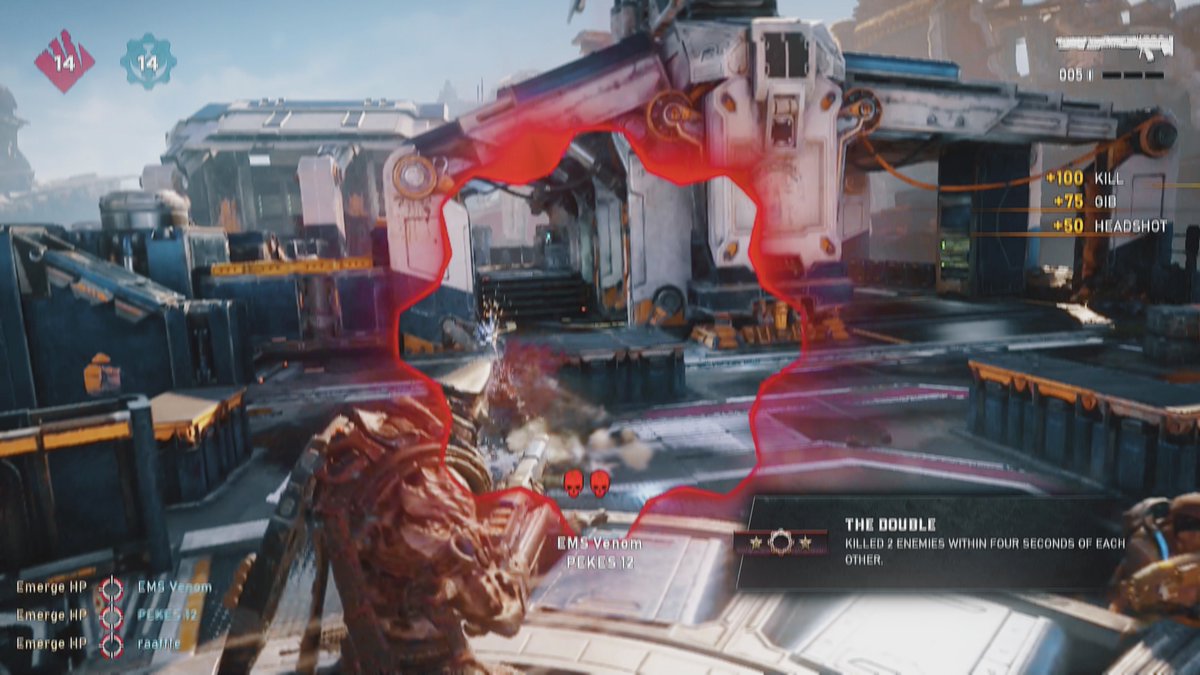EmergeGoW's tweet photo. 🚨WeeWoo! Surprise upload!🚨
 The scrapped part of the Empire Teamtage, "The Devil's Door". (More about what happened with that in YT description) But this is an awesome edit by @CapuEdits that had to be shown! #Gears5 #GearsofWar 

⬇️Watch it here!⬇️

https://t.co/qEDwq3FPGi https://t.co/feFoGlDSGY