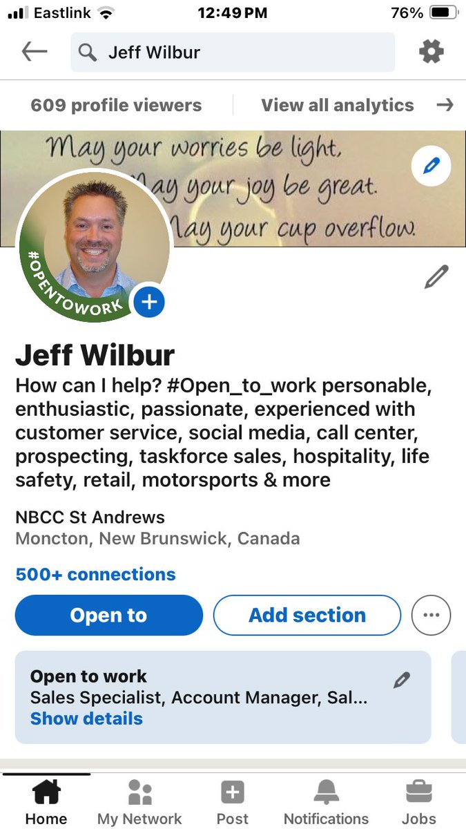 Would love to start 2024 off with a new job…anyone hiring full time in #moncton? Sales preferably but open check out my LinkedIn profile for more info.