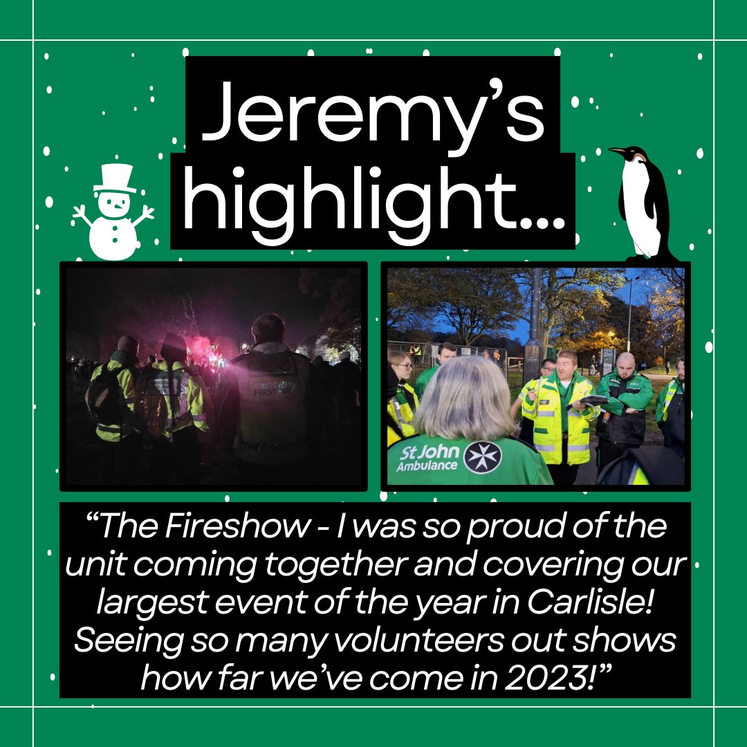 Our last volunteer is the main man himself. The one, the only, our unit manager Jeremy! He’s certainly had his hands full this year as our unit has grown. #stjohnpeople