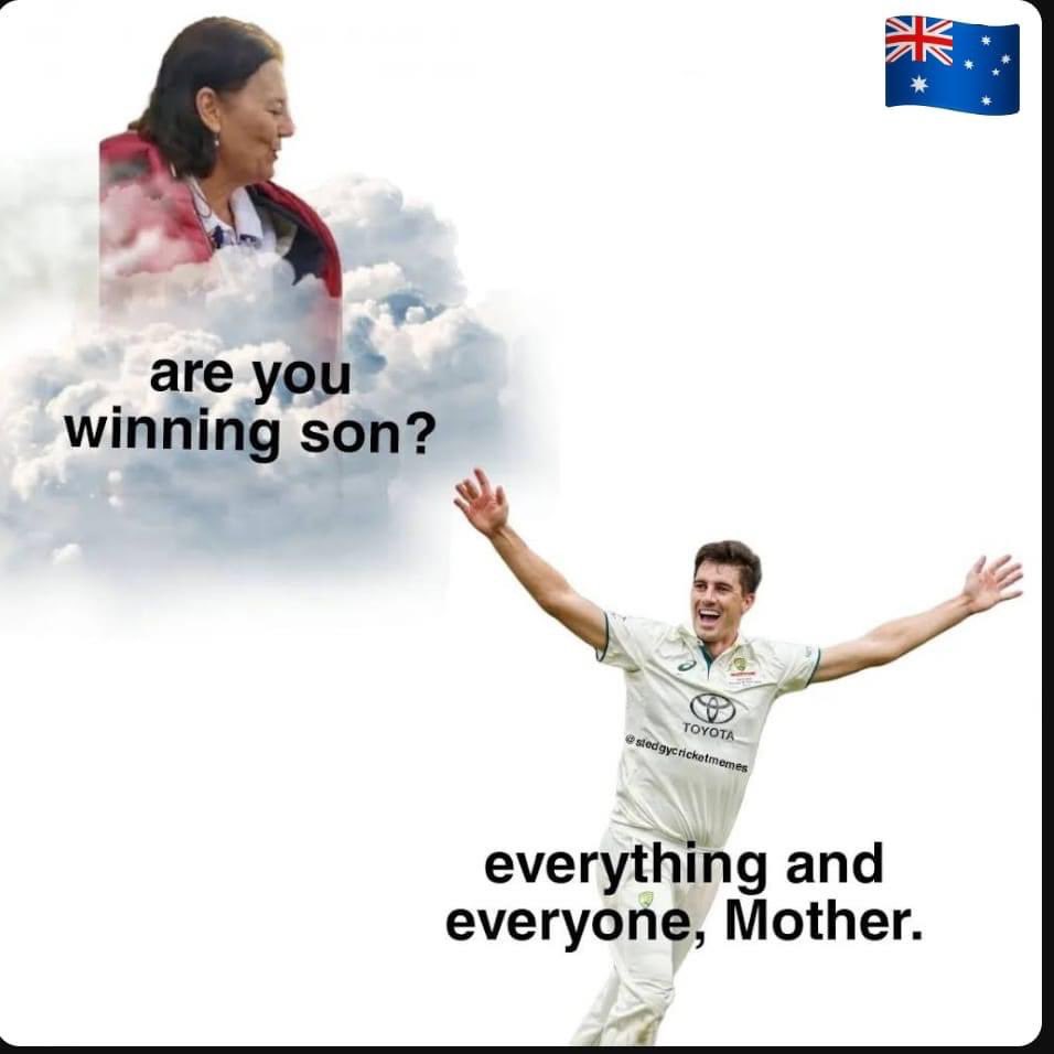 AussiesArmy's tweet photo. 2023 has been a very successful year for Pat Cummins, he won the World Cup, won the  series , won the WTC final,and Ashes ,But in 2023,   Pat Cummins lost the most important part of his  life, her mother.💔
Praying for his mother❤️#patcummins https://t.co/sWRQ8ivJqY