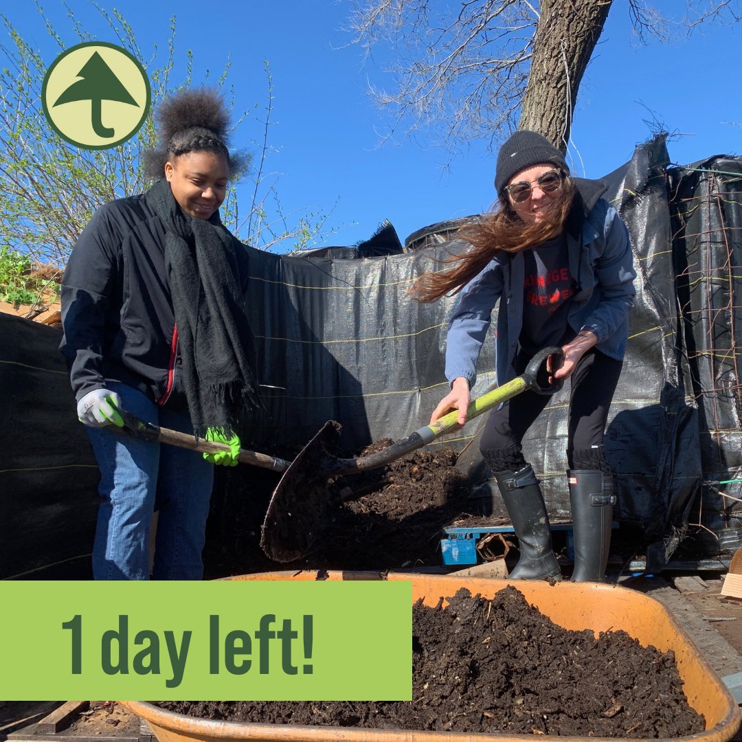 This happy little compost pile wants to remind you that there is one day left to contribute to Green Umbrella’s annual appeal! greenumbrella.org/donate/