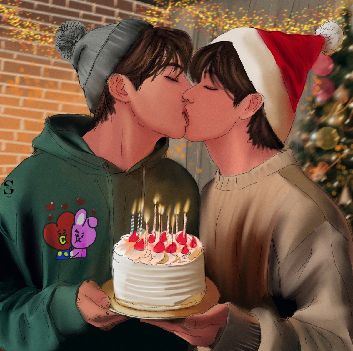 Happy birthday my love.♥️♥️ #happytaehyungday #vkook #taekook