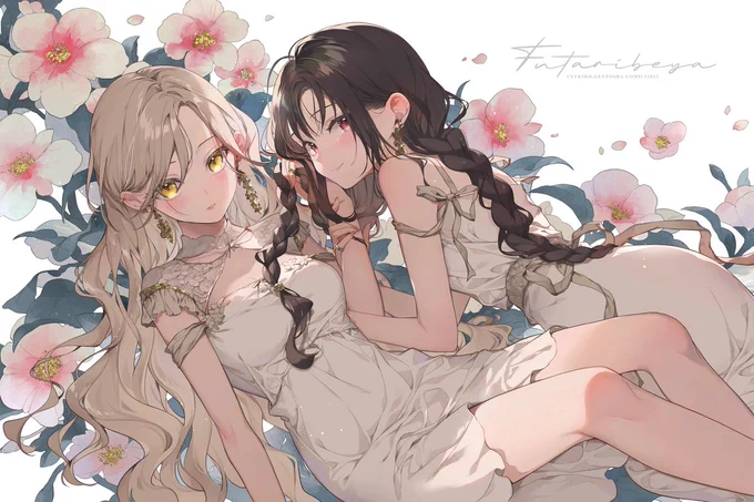 今年も相変わらず女の子ばっかり描いたなー! #2023年自分が選ぶ今年の4枚