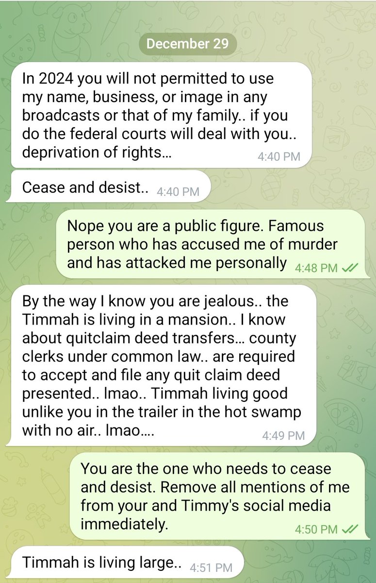 ADEADGUY's tweet image. As 2024 approaches, the next Phase is set to commence. The first Operation is to deal with this idiot.
Someone is about to learn that threatening me can and will have disasterous results.