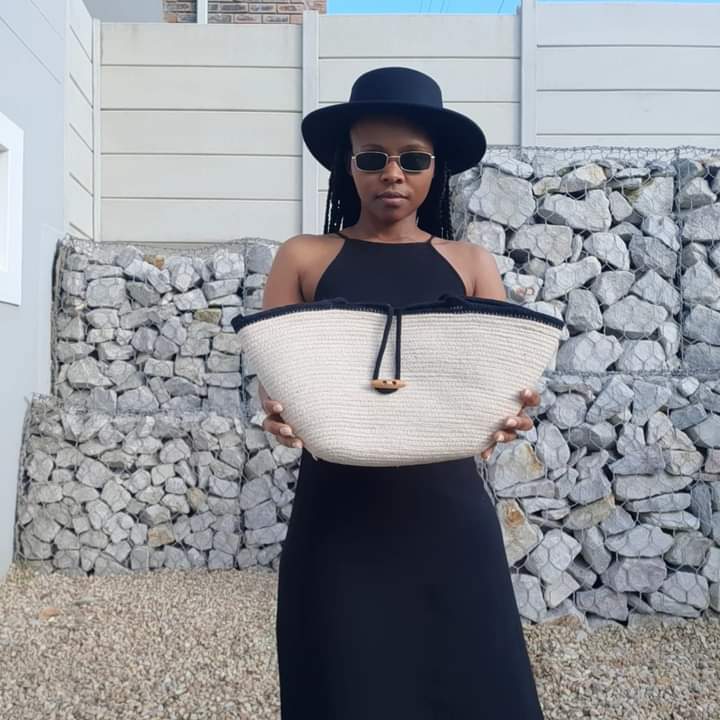 KasiEconomy's tweet photo. Meet Sandiswa Mntwini, a self taught seamstress from Gqeberha. She makes cotton rope bags; Placemats and Coasters. https://t.co/lvZatpud2v
