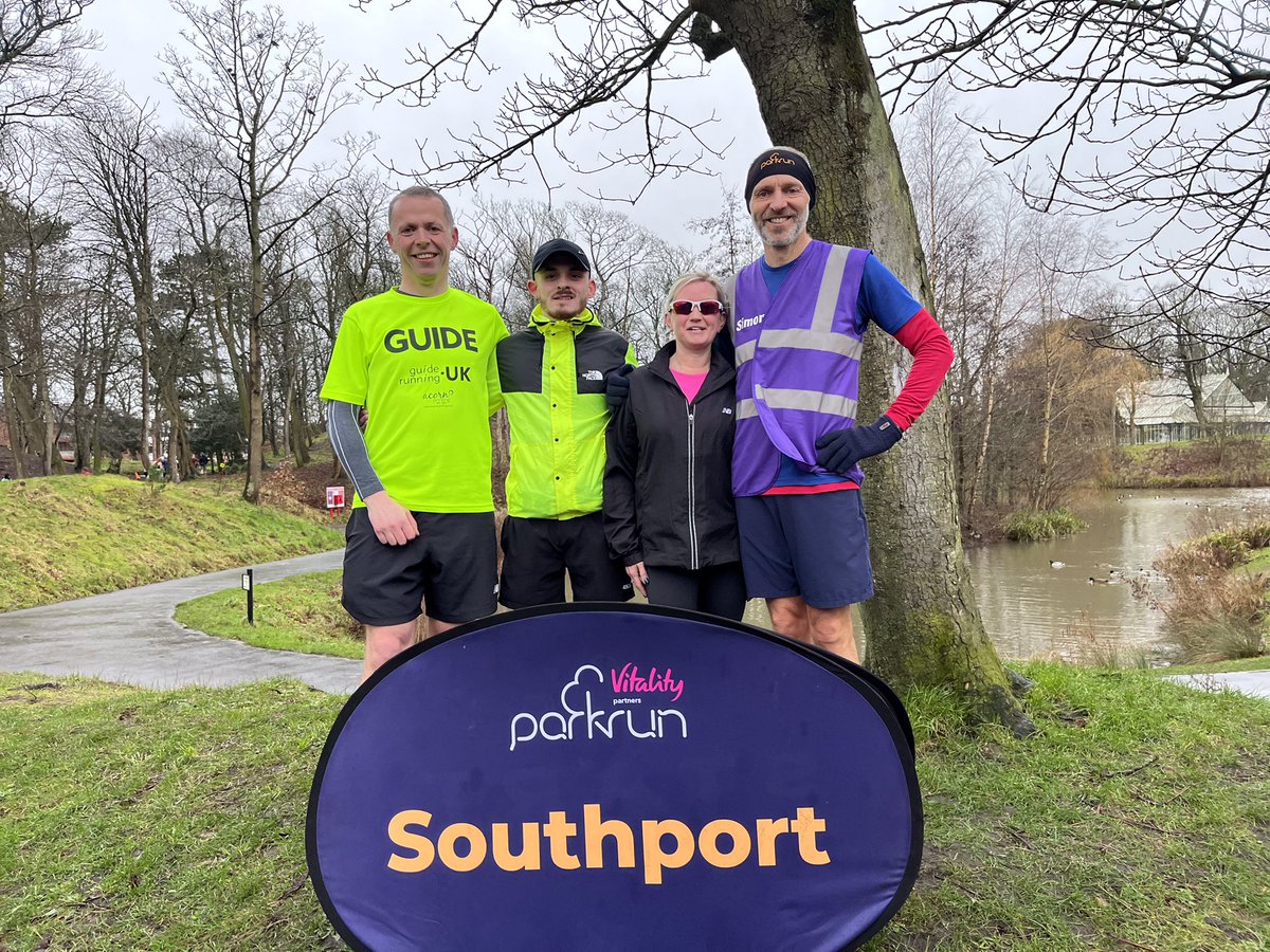 An absolute joy to be a guide runner for @barton_kell again If you have a visual impairment it needn’t to be a barrier to walk, jog, run or volunteer at your local @parkrunUK event Just contact the team via the event website We’ll do our best to provide any support you may need