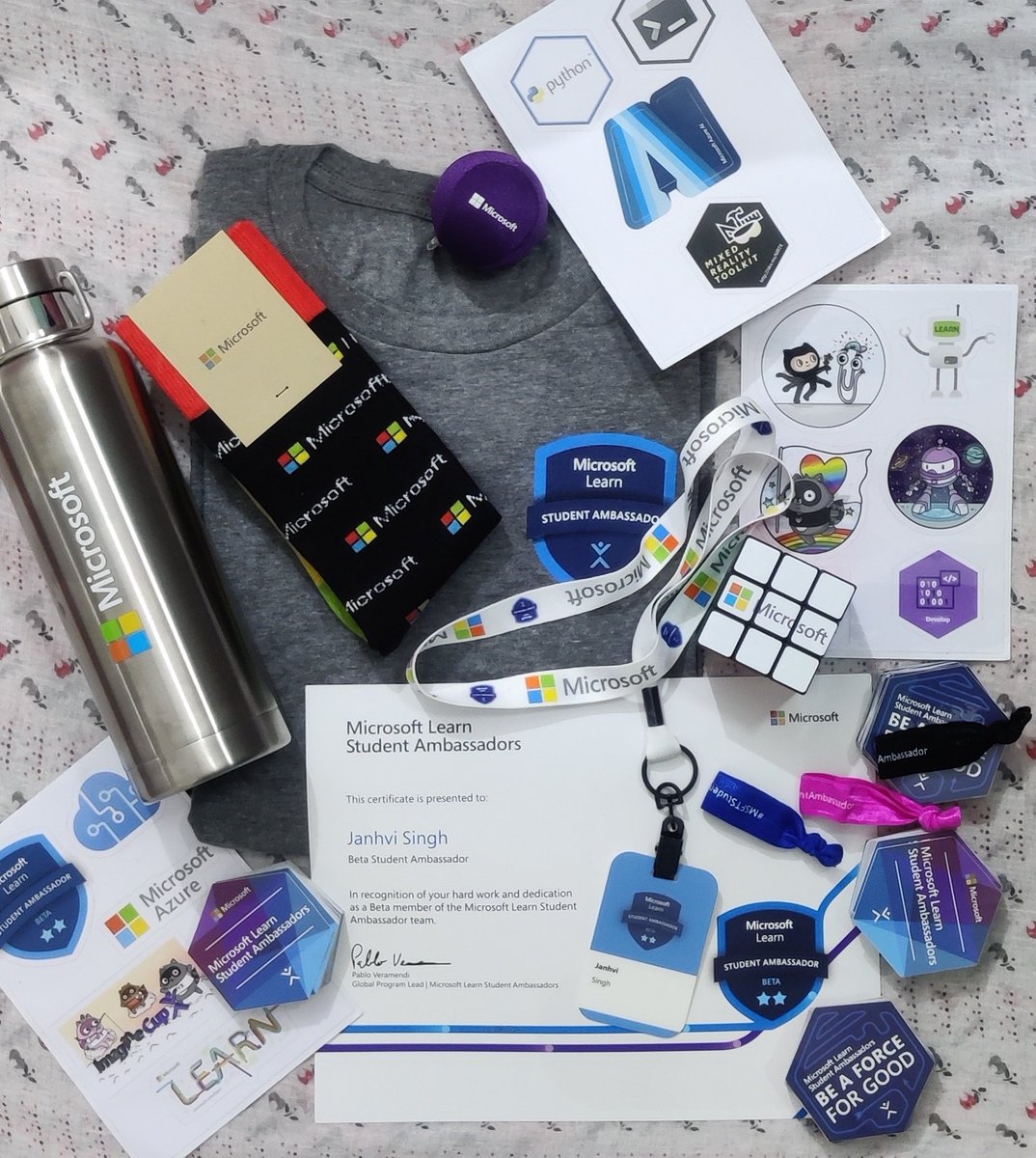 Hello everyone!!
I am glad to share that I finally received my Beta Microsoft Learn Student Ambassadors Swag Kit.
Grateful to be a part of this amazing community of tech enthusiasts ✨
#studentambassadors #BetaSwag #microsoftlearnstudentambassador #swagkit #microsoft