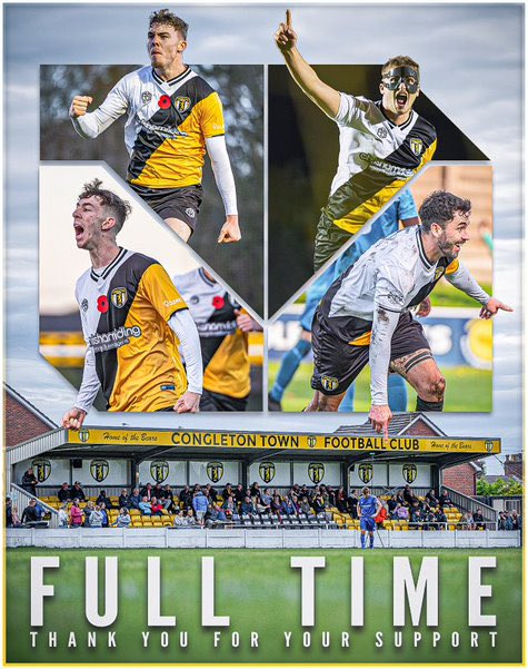 ⏱️ FT 

BEARS 2 

Shifnal 1

Goals from Needham and Hartshorn give the bears the 3 points. 

Festive period of 3 consecutive wins at The Cleric Stadium. 

Huge thank you for the support with over 600 down each game. 

Happy New Year 🥳 

COME ON YOU BEARS 🐻