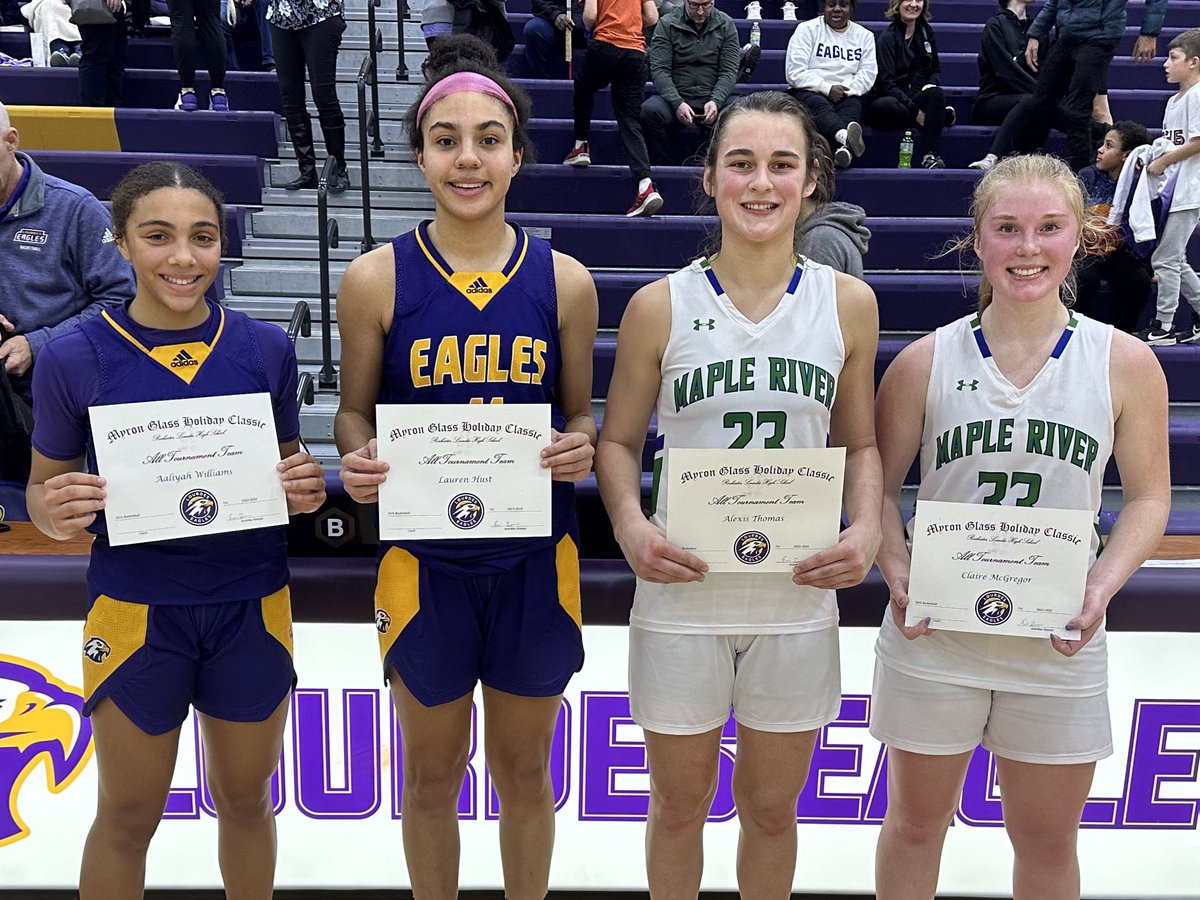 Maple River GB (@maplerivergb) on Twitter photo Congratulations to <a href="/ltthomas23/">Alexis Thomas</a> and <a href="/ClaireMcG33/">Claire McGregor</a> on being selected for the Myron Glass Holiday Classic All-Tournament Team! Congratulations to <a href="/ltthomas23/">Alexis Thomas</a> and <a href="/ClaireMcG33/">Claire McGregor</a> on being selected for the Myron Glass Holiday Classic All-Tournament Team!