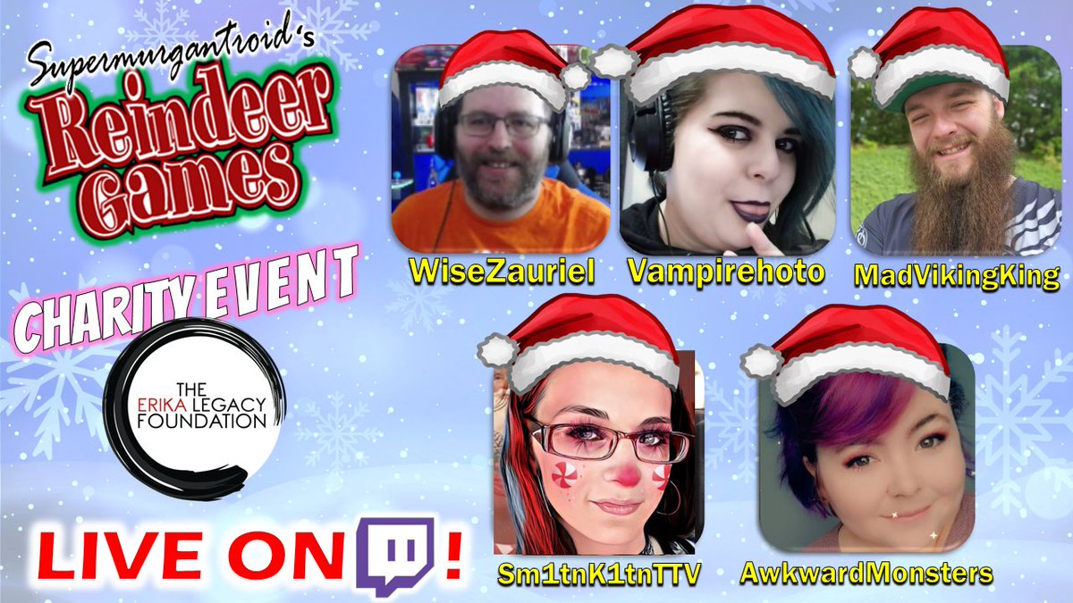 doitforcrew's tweet photo. **Last Stream** 

⭐REINDEER GAMES for MENTAL HEALTH⭐with @WiseZAURIEL @vampireshoto @MadVikingKing @DarkRoseSkia @LittleMsBek

also...
🔹Waxing my arm 
🔹Cartman Karaoke 
🔹$80 Game" Giveaways

 💖 LIVE NOW 💖 https://t.co/K1eR8HBhIg #supercrew https://t.co/YCTmcp56g4
