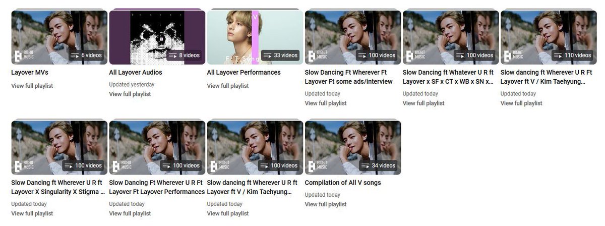 taefolio's tweet photo. Added the Wherever U R lyrics video &amp; Audio version to our playlists ☺️💜 > https://t.co/sGmy8iA3PJ
It’s always the best to manual watch any vid it’s 1st 24 hrs but if you can’t use a playlist but make sure to queue it &amp; in general always queue playlists so views count faster 💜 https://t.co/u8oCXlDmuO