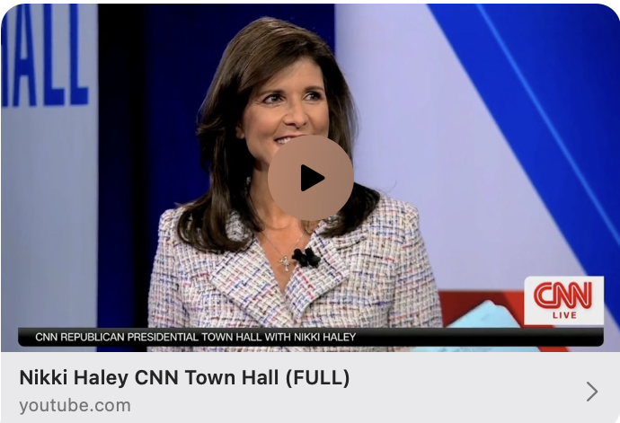 This game is RIGGED. CNN threatened my campaign with a cease &amp; desist within 12 hours of posting my town hall after it got 200k+ views on YouTube in a matter of hours. Yet Nikki Haley’s CNN town hall is still up after 6 months (68k total views, sad). They’re trying their best to