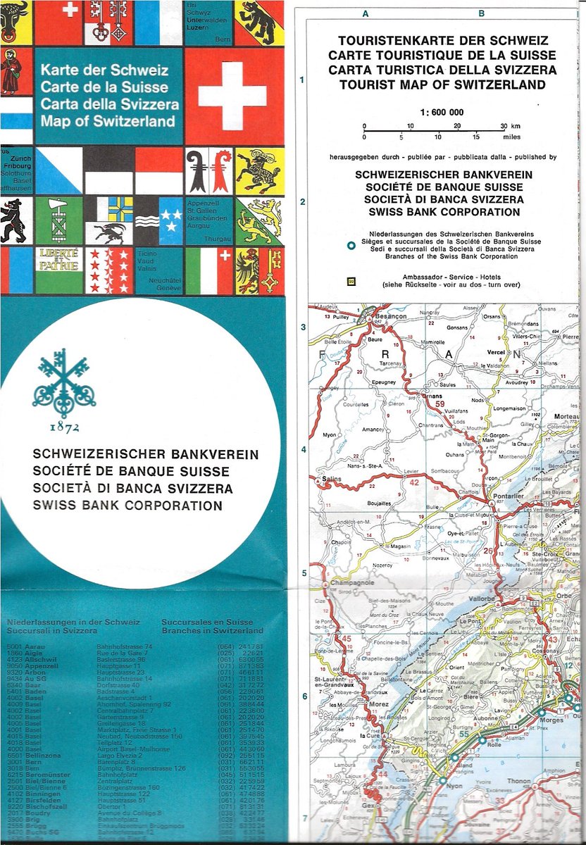 If you enjoy your Swiss maps, you will enjoy this 1977 one with dual ID. #paddlesteamer #Switzerland #Hallwag #Cartography ebay.co.uk/itm/2762568857… .