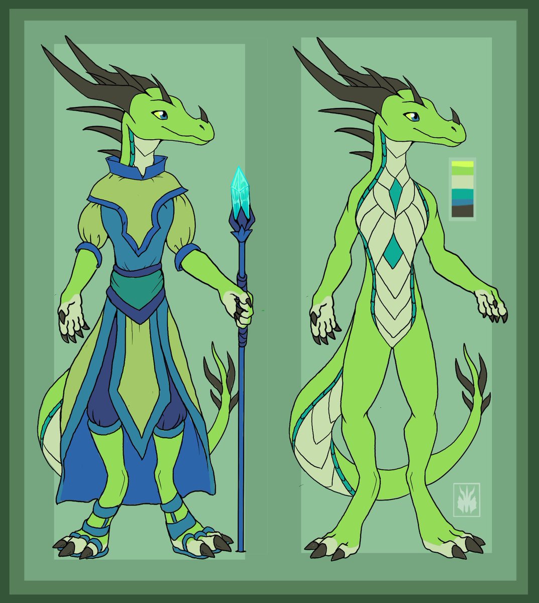 Some character designs from this year. #digitalart #procreate