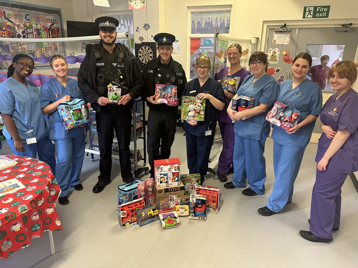 As 2023 draws to a close, we wanted to share some images from the year. In December we visited #Wrexham Maelor Children’s Ward &amp; donated over £300 worth of toys that were funded by the team, to be given to children on the ward over the festive period. <a href="/awyrlascharity/">Awyr Las: The North Wales NHS Charity</a> #community