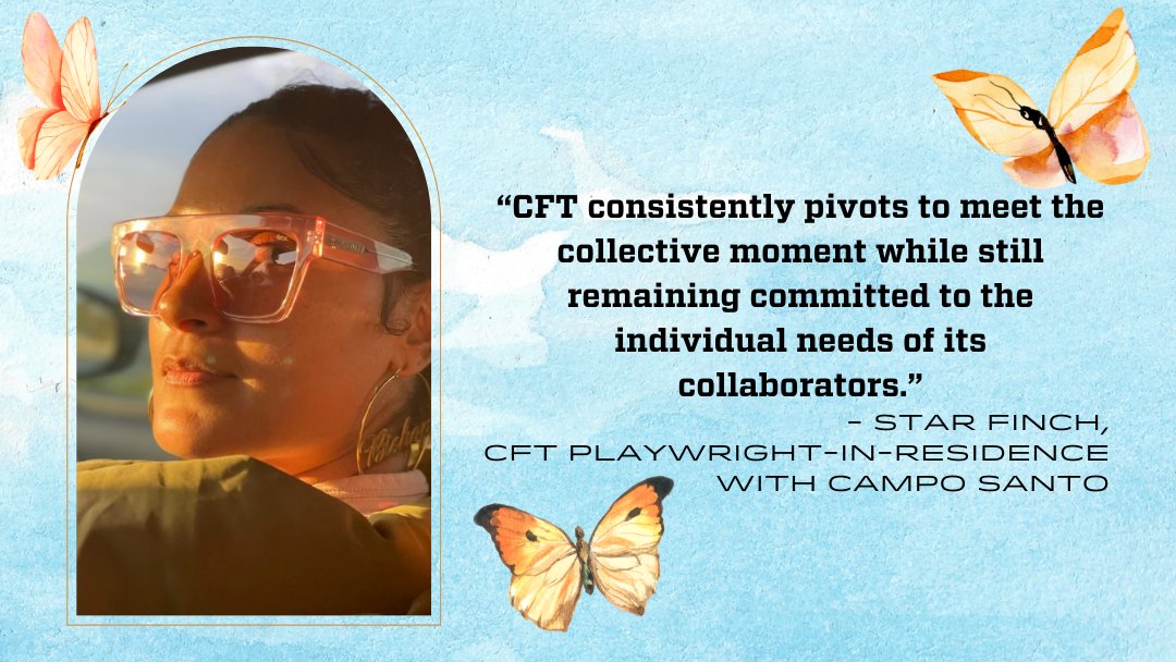 crowdedfire's tweet image. Who doesn’t know Star Finch in the Bay? She is the Mellon Playwright in Residence with Campo Santo and Crowded Fire, and she has this to share!

We are so close to making our 20K Match! Please consider us in your year’s giving at: crowdedfire.org  ⁠