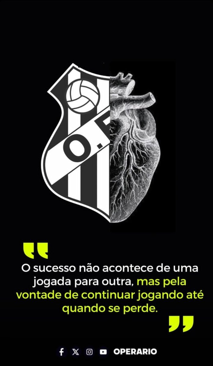 "O sucesso não acontece de uma jogada para outra, mas pela vontade de continuar jogando até quando se perde." 

Futebol Clube MS, Operário 2023