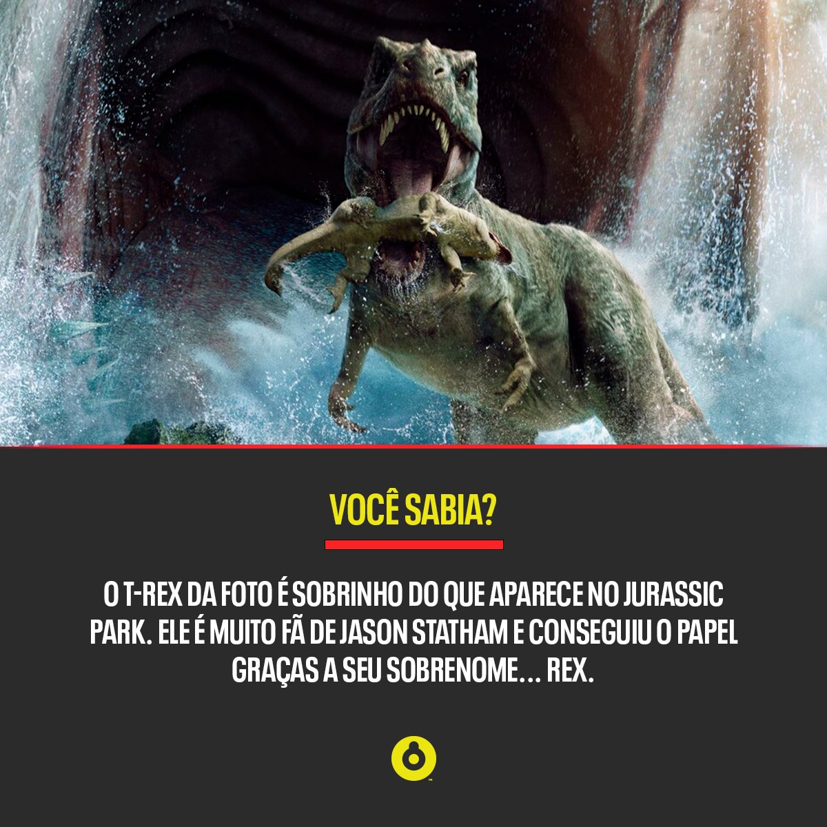 spacebrasil's tweet photo. Muito fácil ser nepo baby nos dias de hoje… #JurassicPark #TRex #Spacebr https://t.co/BrBHDrFaUu