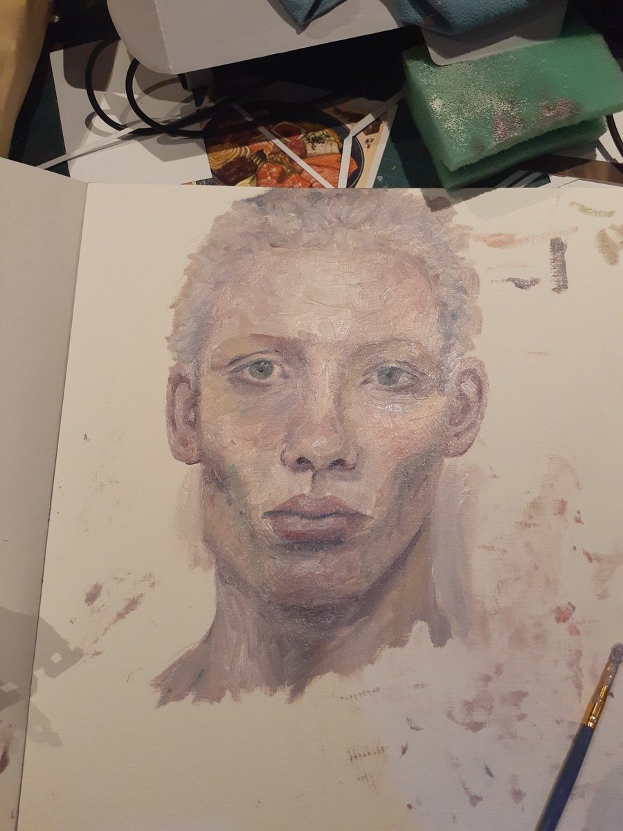 RllyConfused_'s tweet photo. first actual finished painting in a while
and got new oils to play around with:D
#oilpainting #youngartist #traditionalart #silly #gotyourbrows #painting #yum #transartist https://t.co/EApf01D5MI