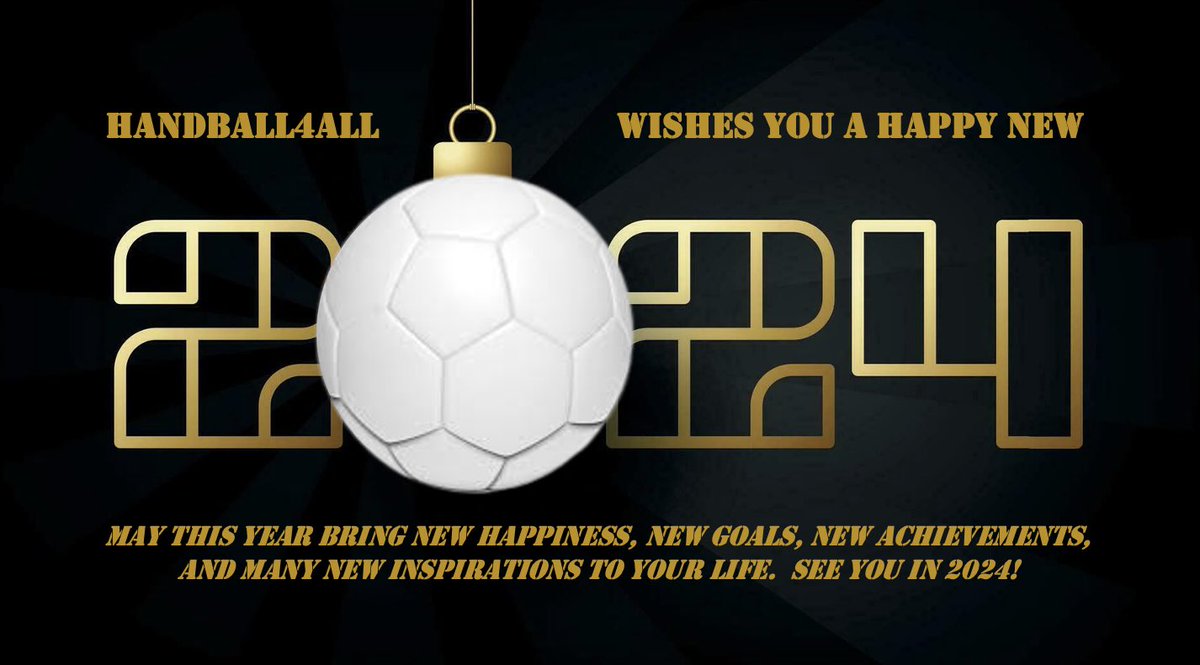 HANDBALLFORALL's tweet image. May this year bring new happiness, new goals, new achievements, and many new inspirations in your life’s. 
See you in 2024!
