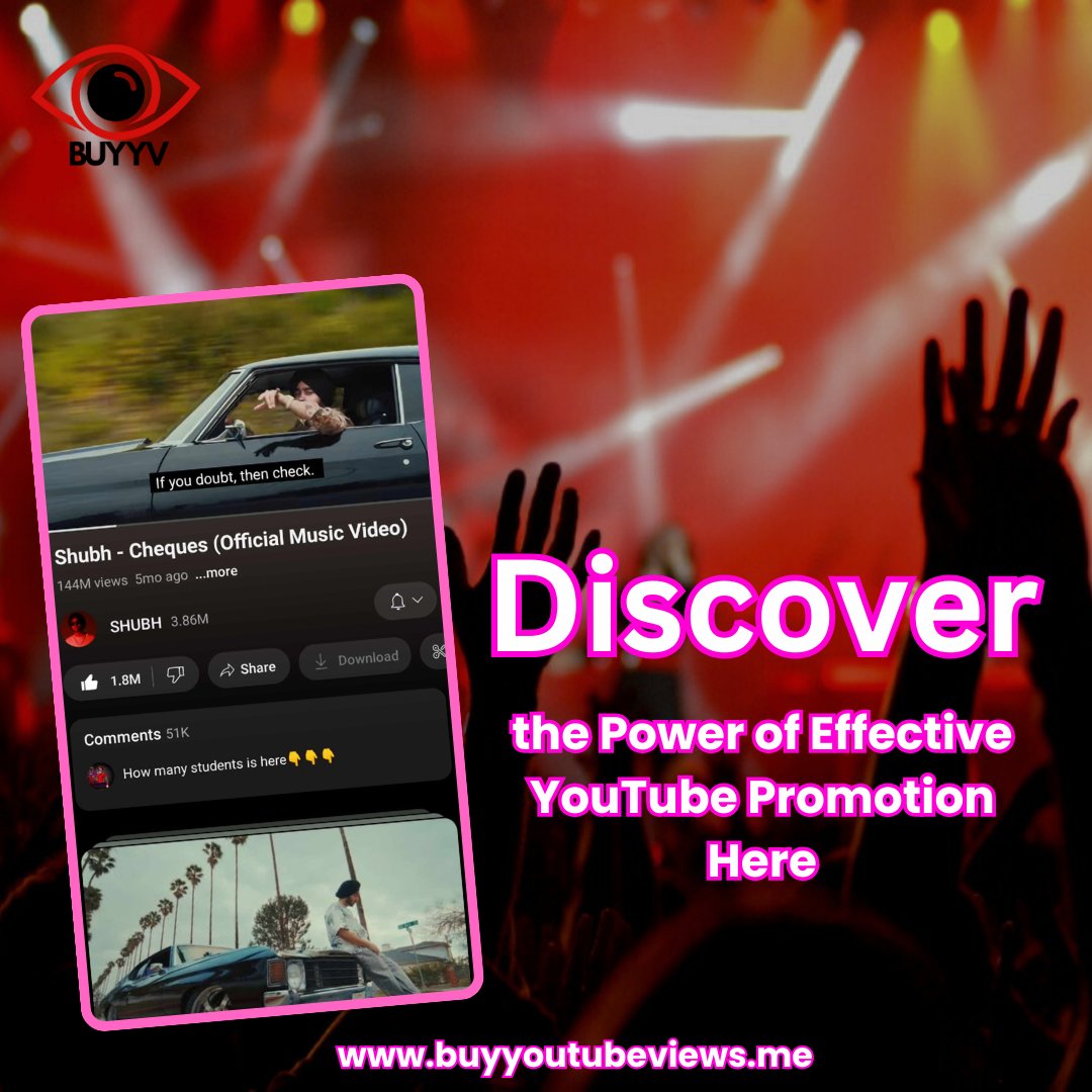 buyytv's tweet photo. 🔥 Proven promotion for YouTube success! Elevate your content, ignite engagement, and skyrocket your channel to new heights! 🚀🌐 #YouTubePromo #PromoSuccess #ContentElevation #DigitalMarketing #BoostYourChannel #EngageAudience #ViralVideos #PromotionMagic https://t.co/vDojZXvGGM