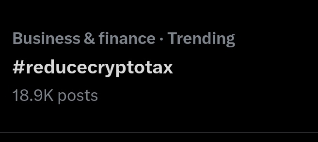 ArjunMint's tweet photo. #reducecryptotax Trending https://t.co/LpEyK4fFRG