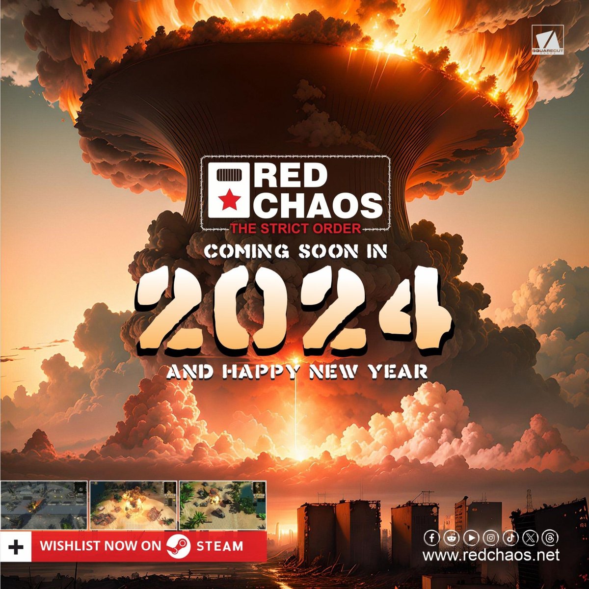 Happy New Year ✨️2024

The Strict Order is a classic and modern real time strategy game.
Wishlist Now on:
store.steampowered.com/app/1934720/Re…

Steam-Communitygruppe:steamcommunity.com/games/1934720

✓ Join us on:
Discord: discord.com/invite/MZvrBMK…