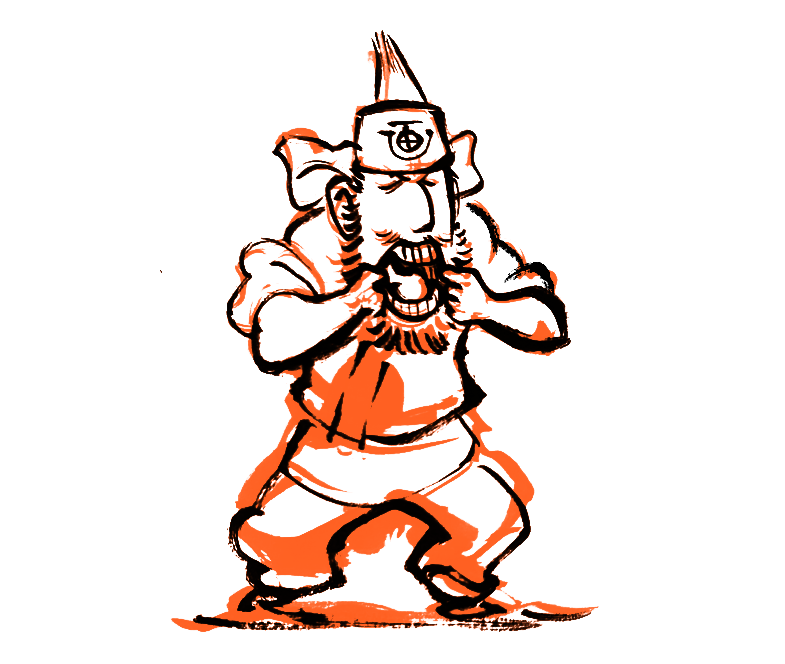 「#1日1ラクガキ 今年最後の仕事はニンドリで連載中の「画流!岩元塾」でした。いや」|岩元辰郎@キャラデザいつでも募集中のイラスト