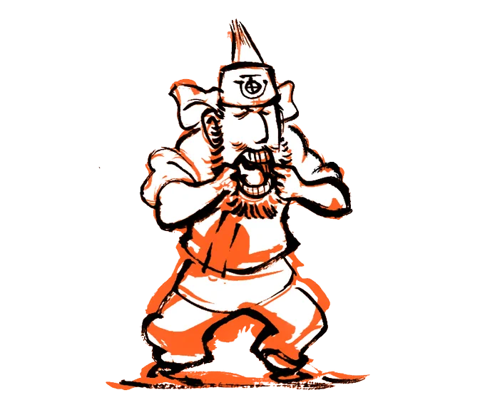 #1日1ラクガキ 今年最後の仕事はニンドリで連載中の「画流!岩元塾」でした。いや、正確には明日も何かラフとかは描くと思うけど。疲れたー。