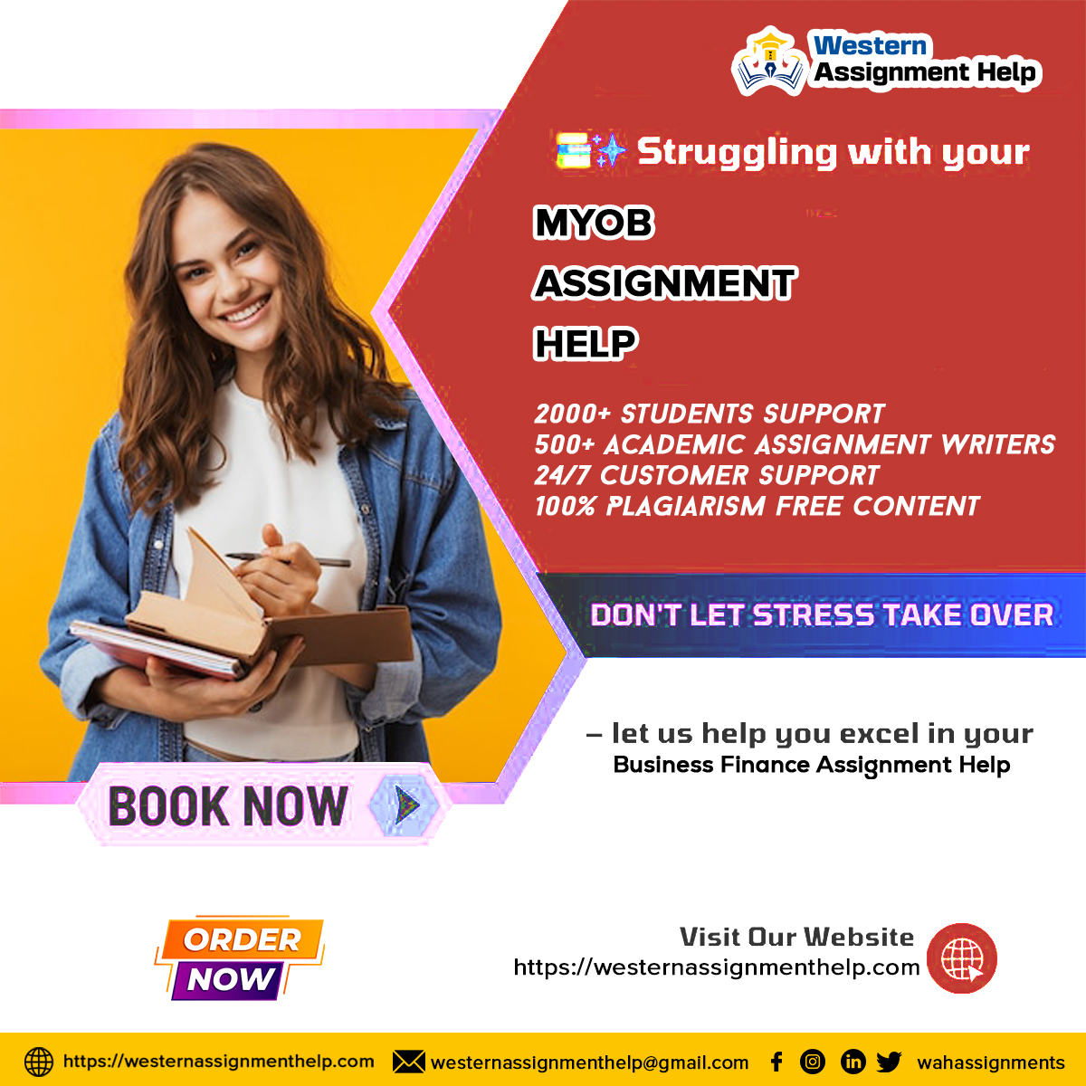 WahAssignments's tweet image. Website URL  : westernassignmenthelp.com/myob-assignmen…

Myob Assignment Help

High Quality Assignment Help in in UK, US, UAE, Eire and AU

-2000+ Students Support
-Global Assignment Helper
-5+ Years Of Experience in Academic Writing

#westernassignmenthelp #wah #MyobAssignmentHelp