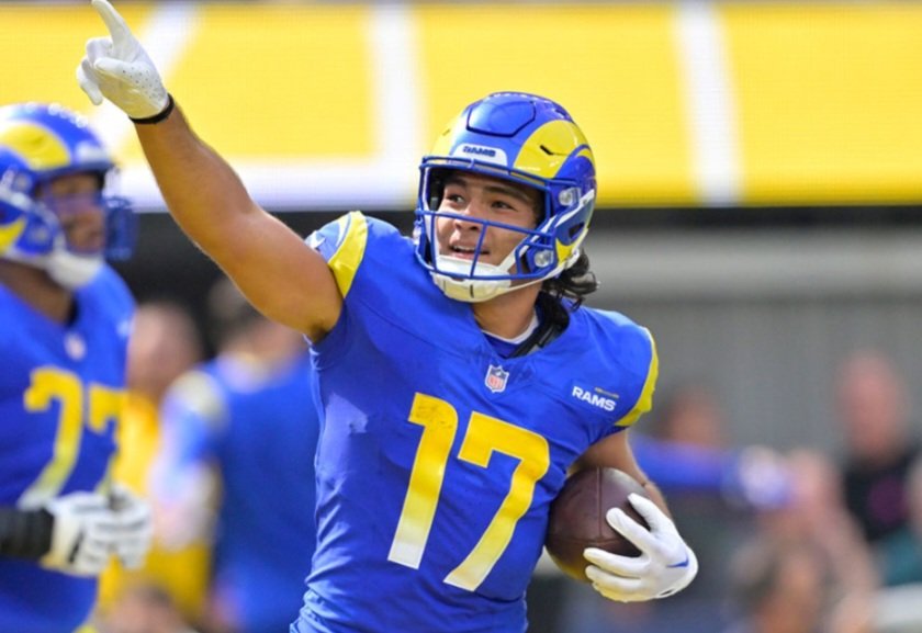 MLFootball's tweet image. SUPERSTAR: #Rams WR Puka Nacua has more 150+ receiving yard games (4) than any other rookie in #NFL history.