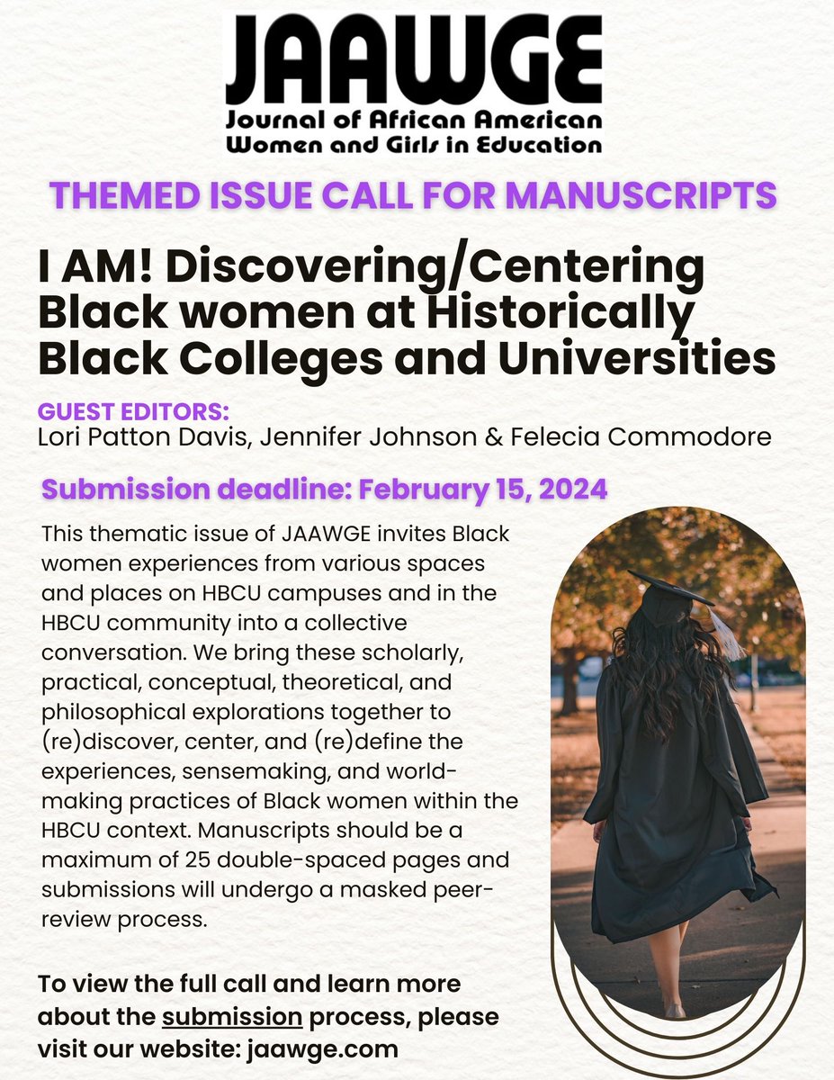 CALL FOR MANUSCRIPTS!