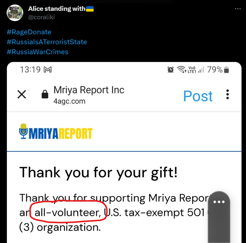 awbMaven's tweet photo. @coraliki @MriyaReport #NotAllVolunteer https://t.co/14WNB8zDSI