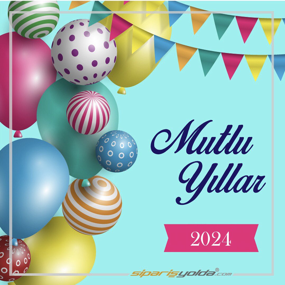 Siparisyolda's tweet photo. Mutlu yıllar!

#iyiseneler #mutluyıllar #merhaba2024
#happynewyear #newyear  #happynewyear2024 https://t.co/AXx2DCqxWJ