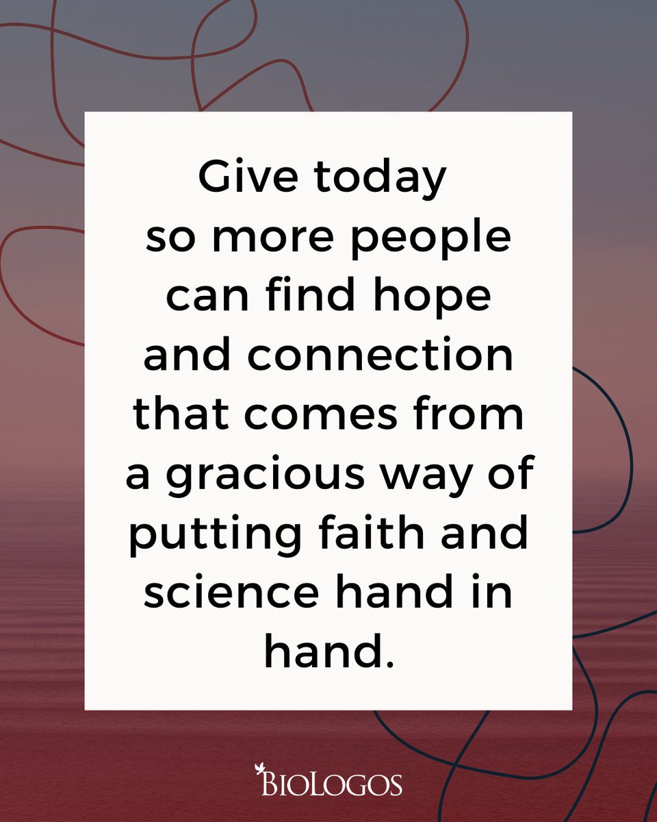 We are so grateful for those of you who support the mission of BioLogos, bringing hope to people who want to see faith and science working hand in hand! ⁠ You can give now at the link in our bio or at give.biologos.org/give2023.