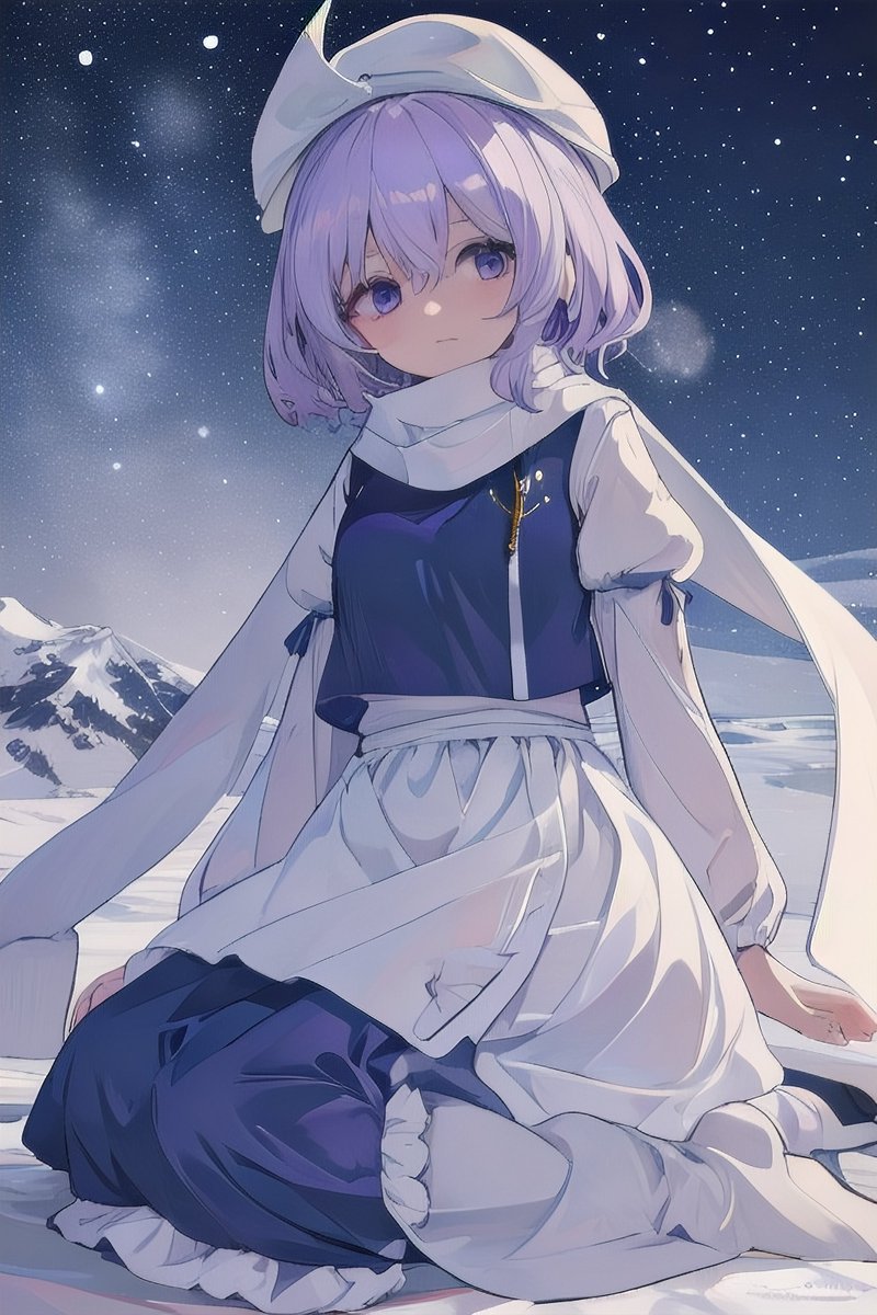 letty whiterock 1girl solo scarf long sleeves white headwear hat white scarf  illustration images