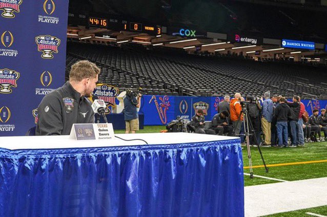SatDownSouth's tweet photo. Arch Manning has a circle of media around him.

Oh yeah, and then there is QB1 Quinn Ewers. https://t.co/ZHUD4nh56T