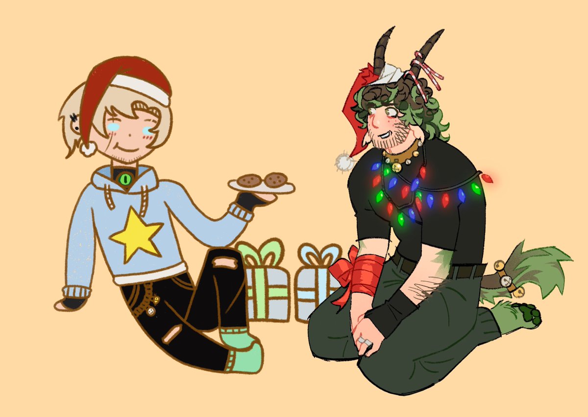 They exchanged gifts and had cookies ^^ 

#punzfanart