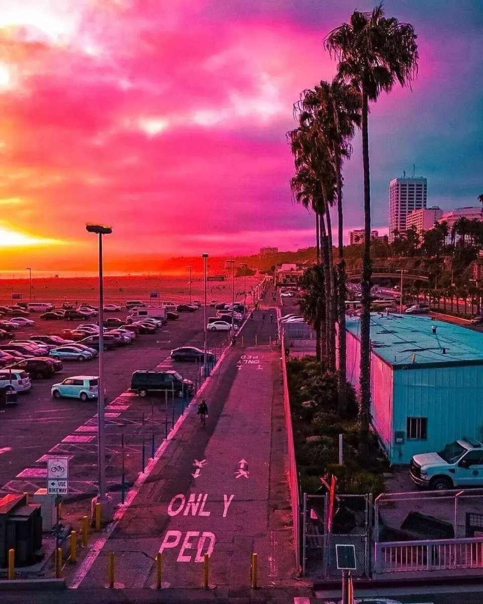 Sunset in California.