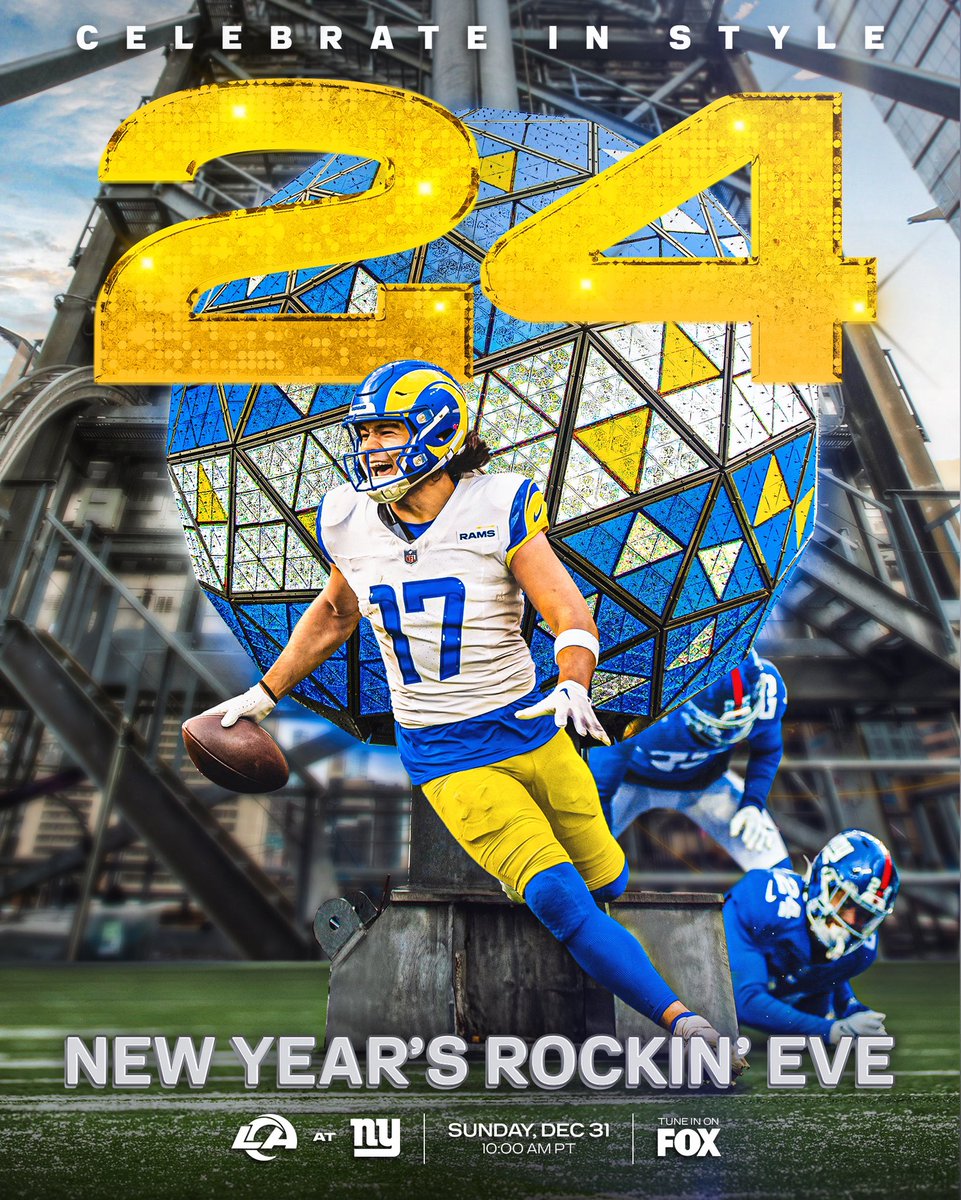 RamsNFL's tweet photo. 24 HOURS TIL GAMEDAY! 🥳 https://t.co/Ylbjrezvis