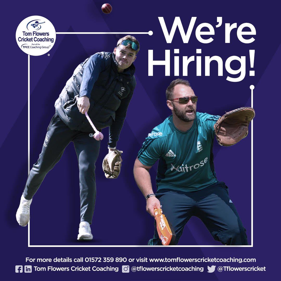 🔈We are Hiring!🔵

💥Academic Placement Opportunity💥

We are delighted to announce we will be offering a fantastic opportunity for a Coaching or Physical Education student wanting to gain insight into potential future careers

Head to our Website!
tomflowerscricketcoaching.com/employment-opp…