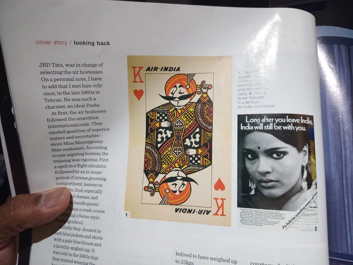 PARIVAHAN's tweet photo. @airindia 
Pure Nostalgia !! Kaali Peeli , Diuble Decker, Iconic Maharaja &amp; Mesmerising  Zeenat ad. Engaging issue. Enjoyed https://t.co/tVd8qbyAjH. Last flight of the year AI 981 yday Bom - Doh !!  Looking fwd to CLIMB of VIHAAN in 2024 !! https://t.co/e9wFceVZ1G