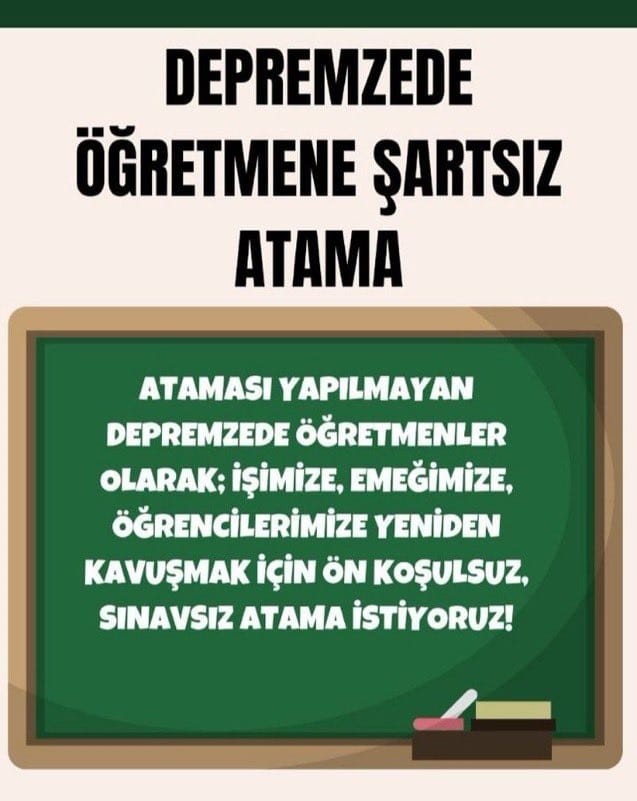 ❗❗❗❗❗❗❗❗❗❗❗❗❗❗
<a href="/RTErdogan/">Recep Tayyip Erdoğan</a> <a href="/EmineErdogan/">Emine Erdoğan</a> <a href="/Yusuf__Tekin/">Yusuf Tekin</a> <a href="/MehmetFendogluu/">MEHMET FENDOĞLU 🇹🇷</a> <a href="/HuseyinYayman/">Hüseyin Yayman🇹🇷</a> <a href="/ademyesildal/">Adem Yeşildal.🇹🇷</a> <a href="/veliagbaba/">Veli Ağbaba</a> <a href="/MullaogluServet/">Servet Mullaoğlu</a> <a href="/mguzelmansurchp/">Mehmet GÜZELMANSUR</a> <a href="/lutfikasikci/">lütfi kaşıkçı🇹🇷</a> <a href="/erkbas/">Erkan BAŞ</a> <a href="/cirkinoglu/">Şefik Çirkin</a> <a href="/HikmetCincin/">Hikmet Çinçin</a>
#DepremzedeÖğretmen