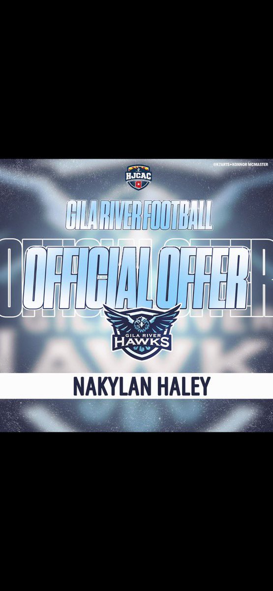 Blessed to receive my 5th offer from
<a href="/GilaRiverHawks/">Gila River Football</a> university 🙏🏿